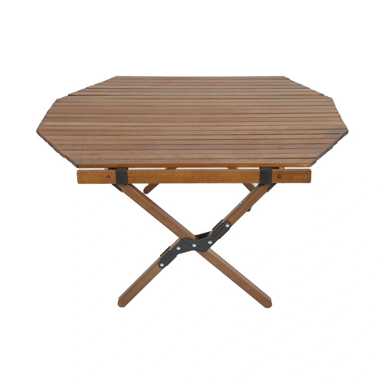 Camping extérieur table pliante octogonale portable