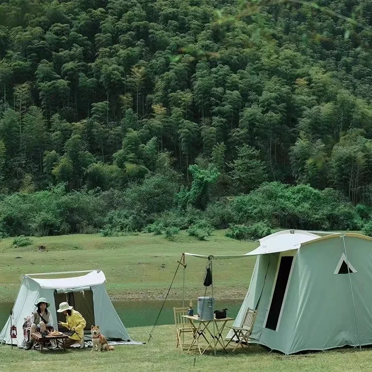 Tente de camping épaissie imperméable extérieure